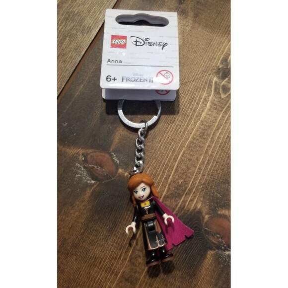 LEGO Disney Frozen 2 Anna V46 Minifigure Key Chain 853969 New with tag Over... - Picture 2 of 4